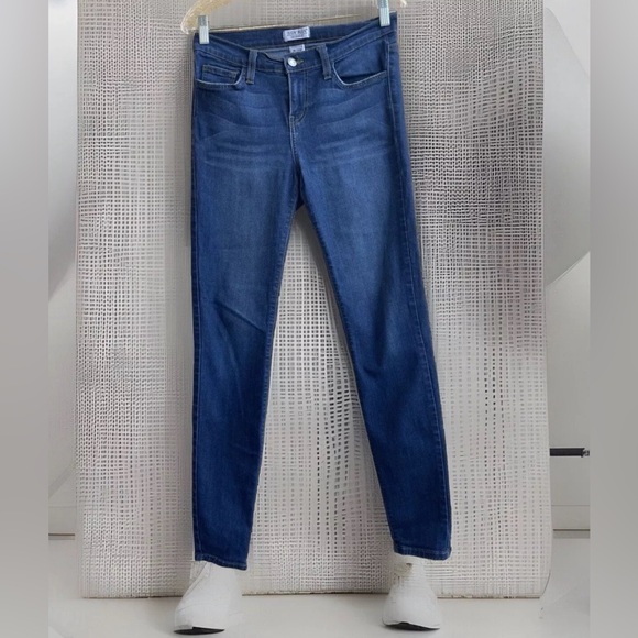 Judy Blue Denim - Judy Blue Jeans Women's 9/29 Blue High Waist Skinny Dark Wash Faded Denim USA